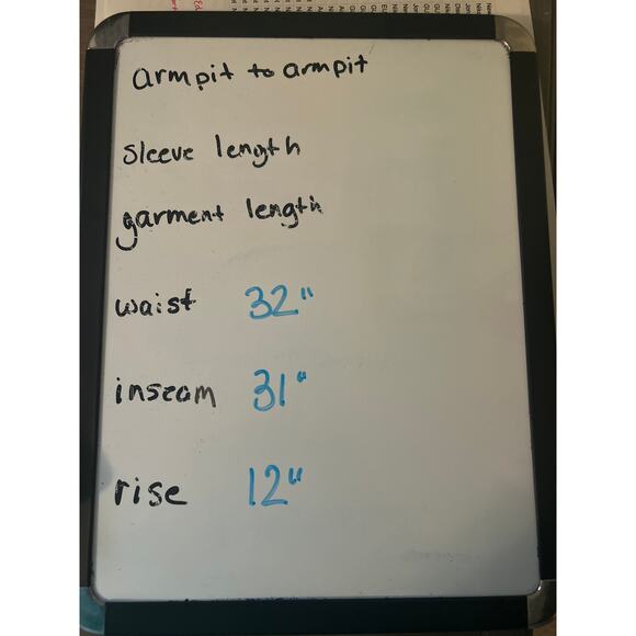 GUC Syllables Mens White Polyester Pants Pleats Cuffs Pockets Belt Loops Size 32 - Picture 7 of 7